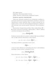 Z52: Algebra liniowa Zagadnienie: Zastosowania algebry ... - Sage