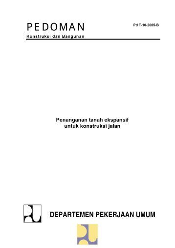PEDOMAN - Departemen Pekerjaan Umum