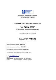 ALBANIA 2030 Call for papers