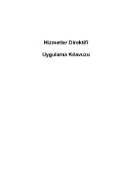 Hizmetler Direktifi Uygulama Kılavuzu - Avrupa Birliği Bakanlığı