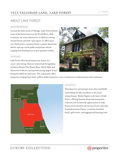 1615 TALLGRASS LANE LAKE FOREST - Properties