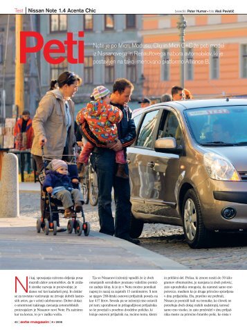 Prenesi PDF testa Nissan Nissan Note 1.4 Acenta Chic - Avto Magazin