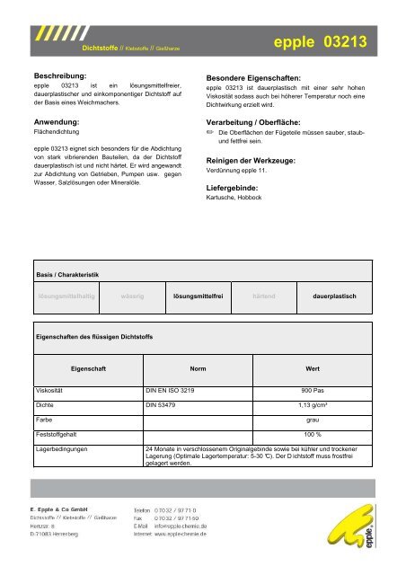 epple 03213 - Epple-chemie.de