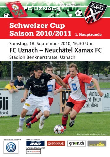 Schweizer Cup Saison 2010/2011 1. Hauptrunde - FC Uznach