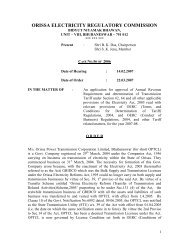 CASE NO. 56 OF 2006 - Orissa Electricity Regulatory Commission