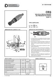 VALVULA REGULADORA DE PRESION PILOTADA 21 ... - Duplomatic