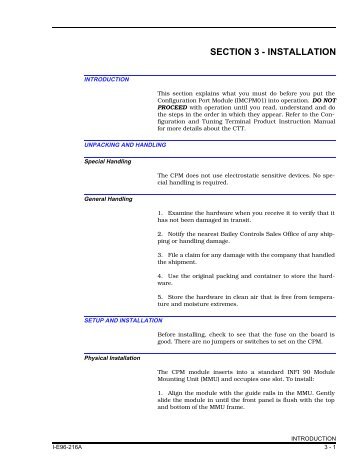 IMCPM01 Module (Installation) - ABB SolutionsBank