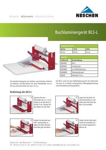Buchlaminiergerät BLS-L