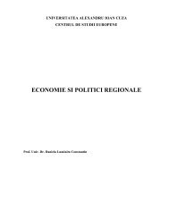 Economie si politici regionale - Centrul de Studii Europene ...