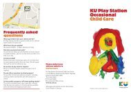 KU Play Station Occasional Child Care - KU Children's Services