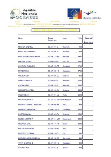 Comenius - evaluare - LLP