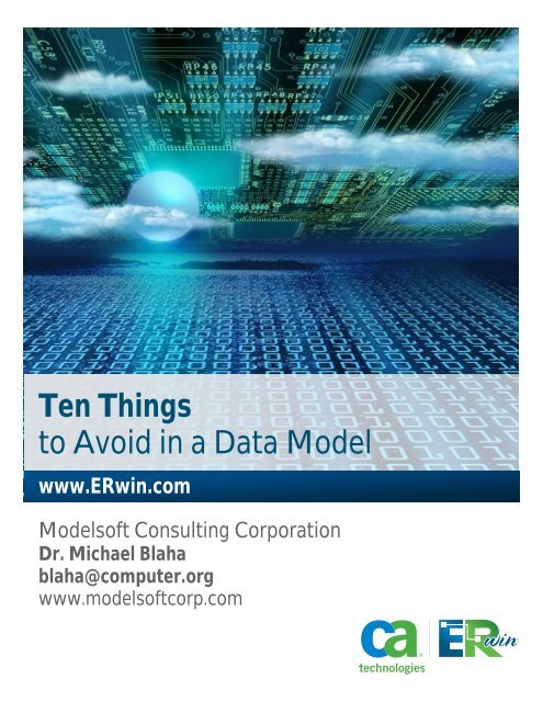 Ten Things to Avoid in a Data Model - CA ERwin