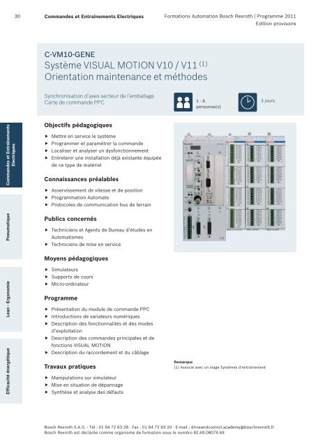 Catalogue Formations - Bosch Rexroth