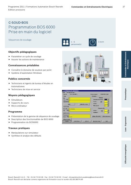 Catalogue Formations - Bosch Rexroth