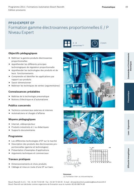 Catalogue Formations - Bosch Rexroth