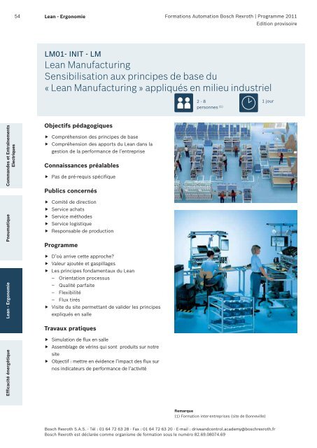 Catalogue Formations - Bosch Rexroth