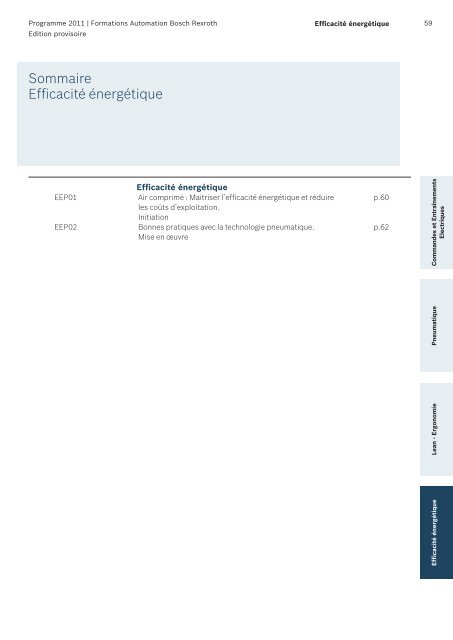 Catalogue Formations - Bosch Rexroth