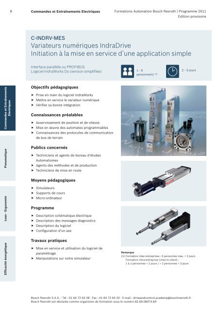 Catalogue Formations - Bosch Rexroth