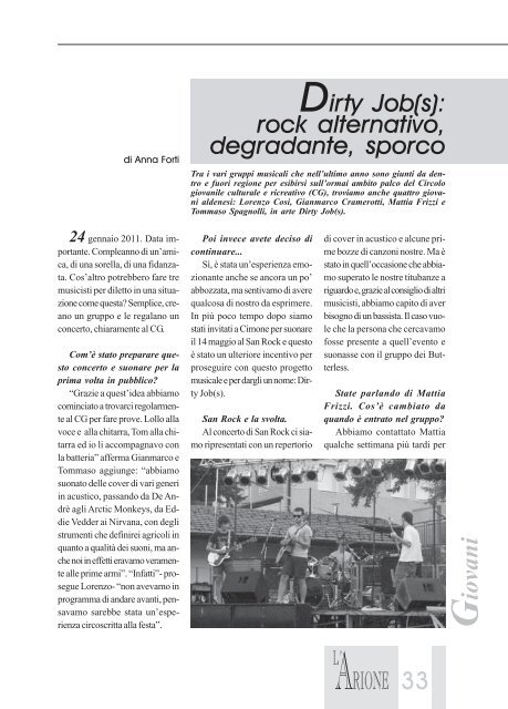 Anno 15 - N. 28 - Dicembre 2011 - Comune di Aldeno