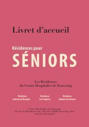 livret d'accueil - Centre Hospitalier de Tourcoing