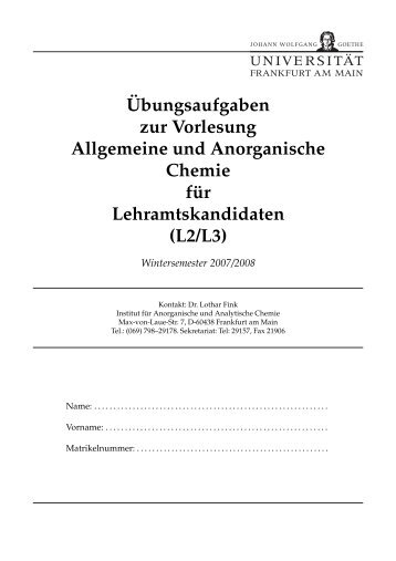 L2/L3 - Institut fÃ¼r Anorganische und Analytische Chemie