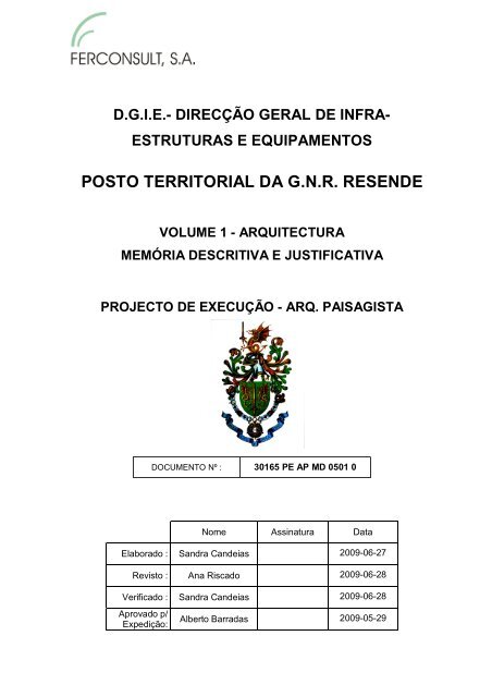 (Arquitectura Paisagista) - MemÃ³ria Descritiva e Justificativa