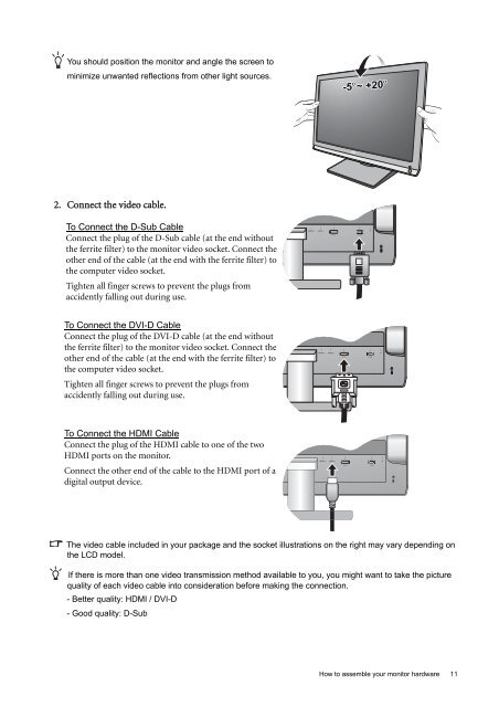 LCD Monitor User Manual EW2430 EW2730