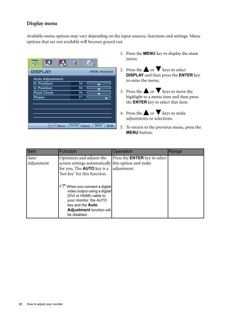 LCD Monitor User Manual EW2430 EW2730