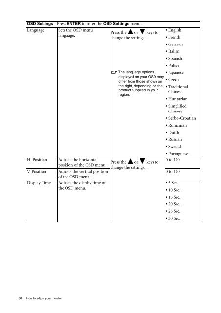 LCD Monitor User Manual EW2430 EW2730