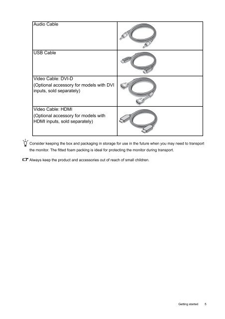 LCD Monitor User Manual EW2430 EW2730