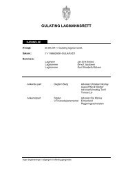 privatperson mot staten - Gulating lagmannsrett 2011-09-20