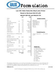 Formulation - Halox