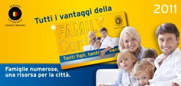 Tutti i vantaggi della Family Card - Comune di Bergamo