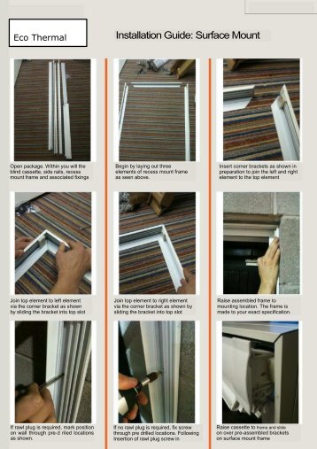 Eco Thermal Surface Mount Fitting Instructions - Merit Blinds