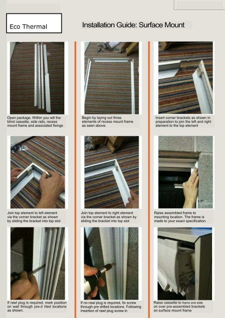 Eco Thermal Surface Mount Fitting Instructions - Merit Blinds