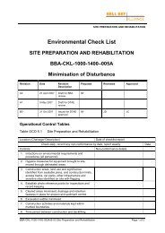 BBA-CKL-1000-1400-005A-B-00 Site Preparation and Rehabilitation