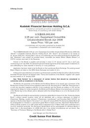 Kudelski Financial Services Holding SCA - Kudelski Group