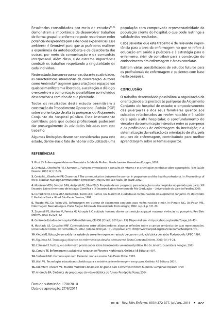Versão completa em PDF - Escola de Enfermagem - UFMG