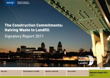 Halving Waste to Landfill Signatory Report 2011 - Wrap