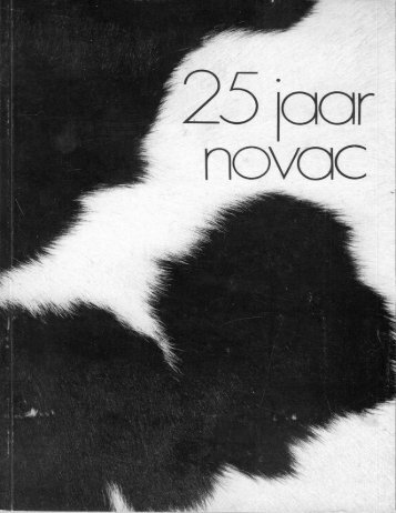 Boekje Novac 25 jr - Zuivelhistorie Nederland