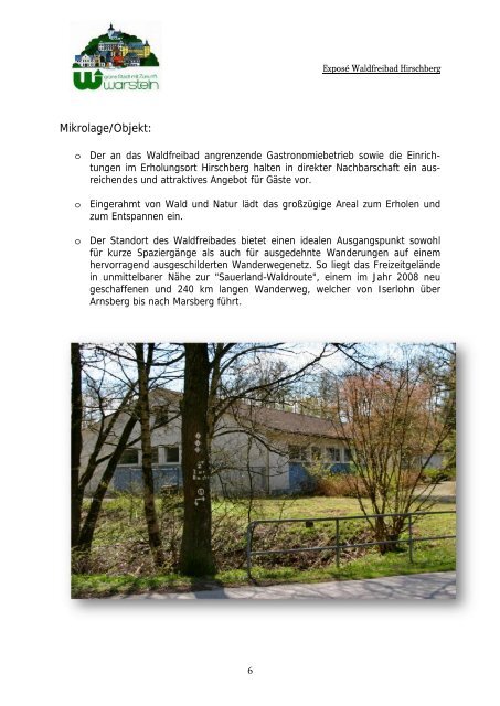 !11-05-18 Exposé Waldfreibad.docx - Wirtschaftsförderung Kreis Soest
