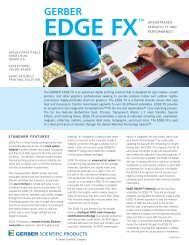 EDGE FX Data Sheet - Gerber Scientific Products