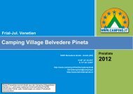 Camping Village Belvedere Pineta Frial-Jul. Venetien - Camping.it