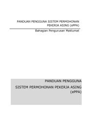DOSM User & Technical Requirement - Kementerian Sumber Manusia