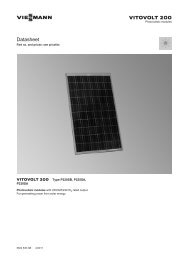 Vitovolt 200 P220-230SA Datasheet284 KB - Viessmann