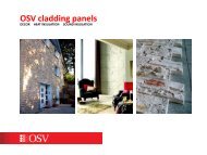 OSV cladding panels - OSV decorative thermal panels
