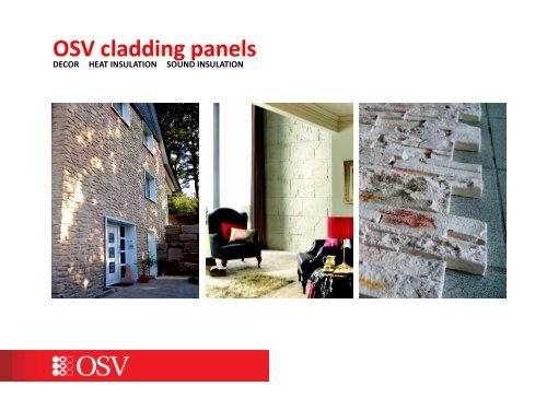 OSV cladding panels - OSV decorative thermal panels