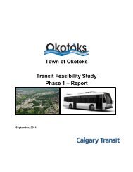 Town of Okotoks Transit Feasibility Study Phase 1 â Report
