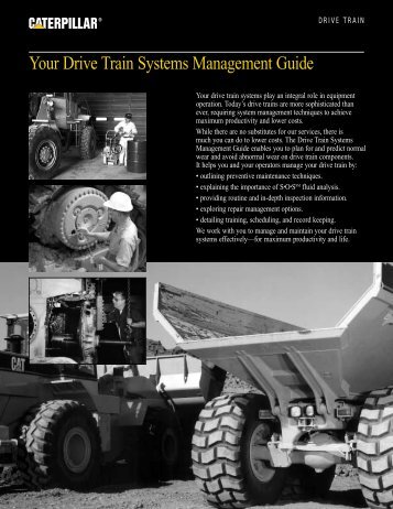 Your Drive Train Systems Management Guide - Peterson CAT