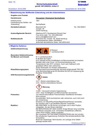 Sicherheitsdatenblatt - Mercateo